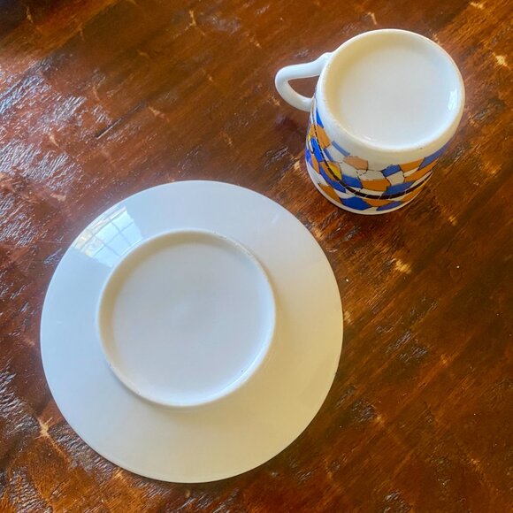 Set of 4 Trencadis Gaudi espresso cups/saucers, purchased in Barcelona, vintage. - Picture 10 of 10